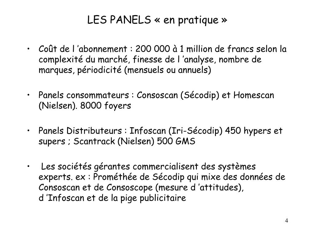 PPT - LES PANELS PowerPoint Presentation, free download - ID:5635668