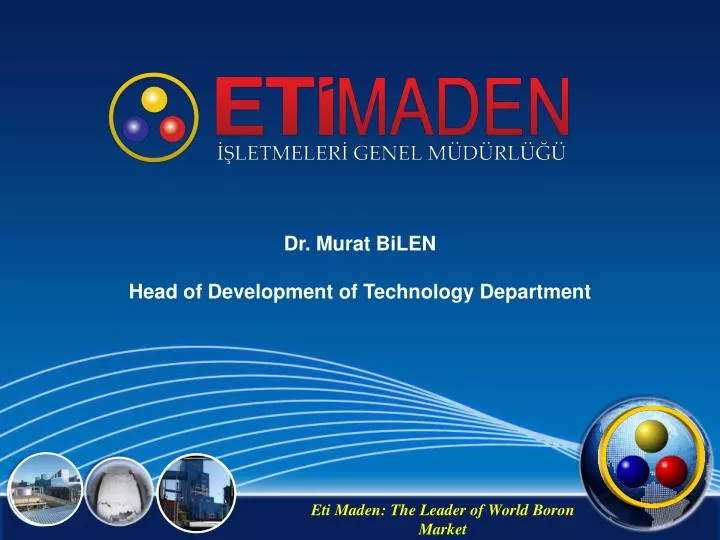 PPT Eti Maden The Leader of World Boron Market PowerPoint