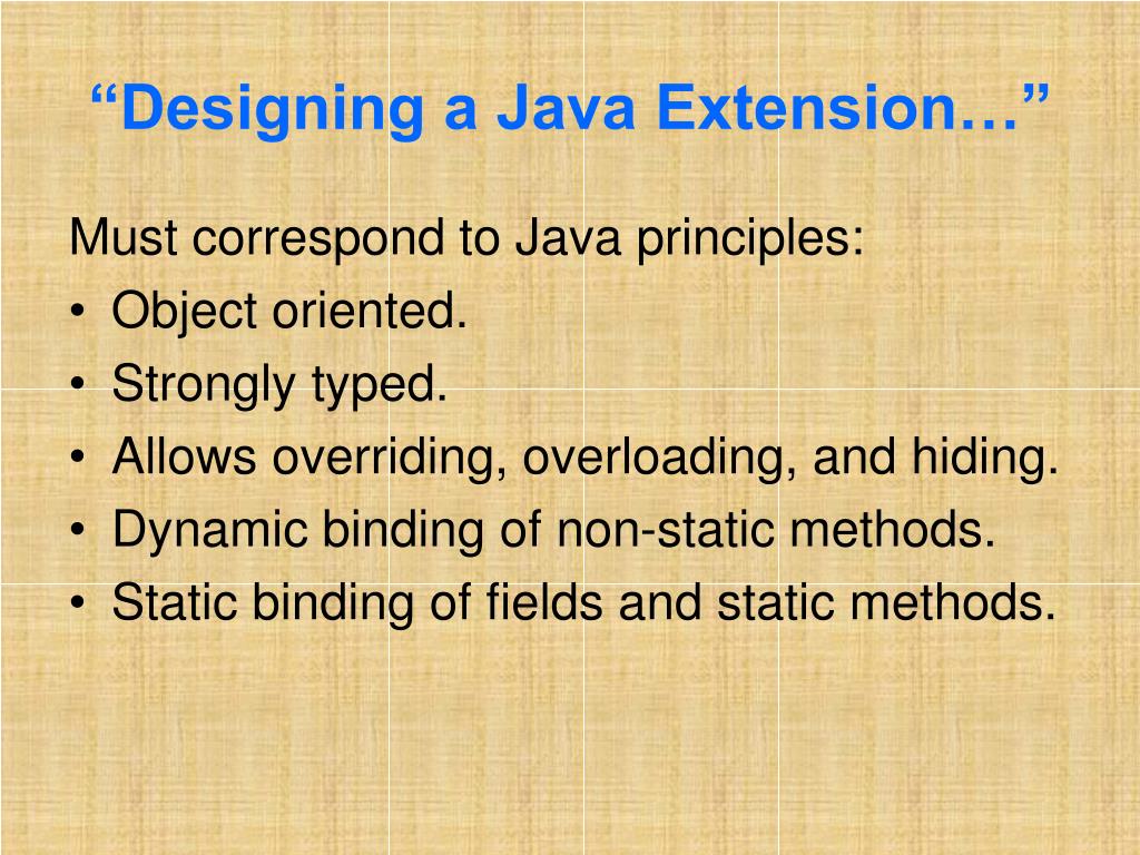 PPT Designing a Java Extension with Mixins PowerPoint Presentation