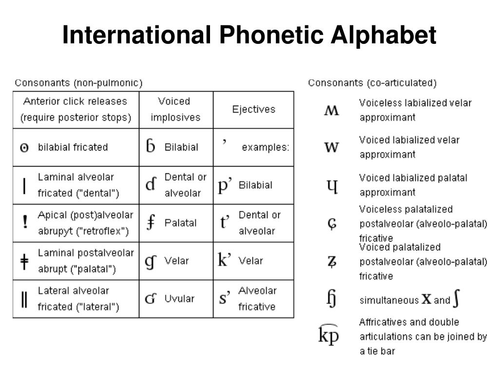 PPT - International Phonetic Alphabet PowerPoint Presentation, free