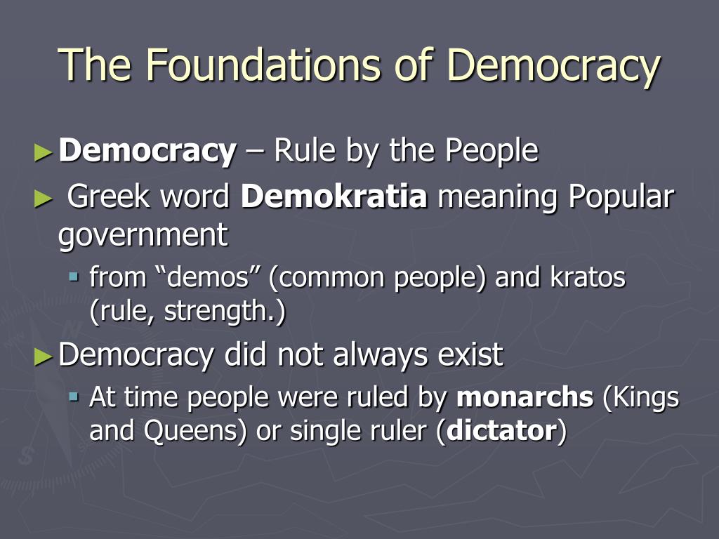 foundation of democracy essay
