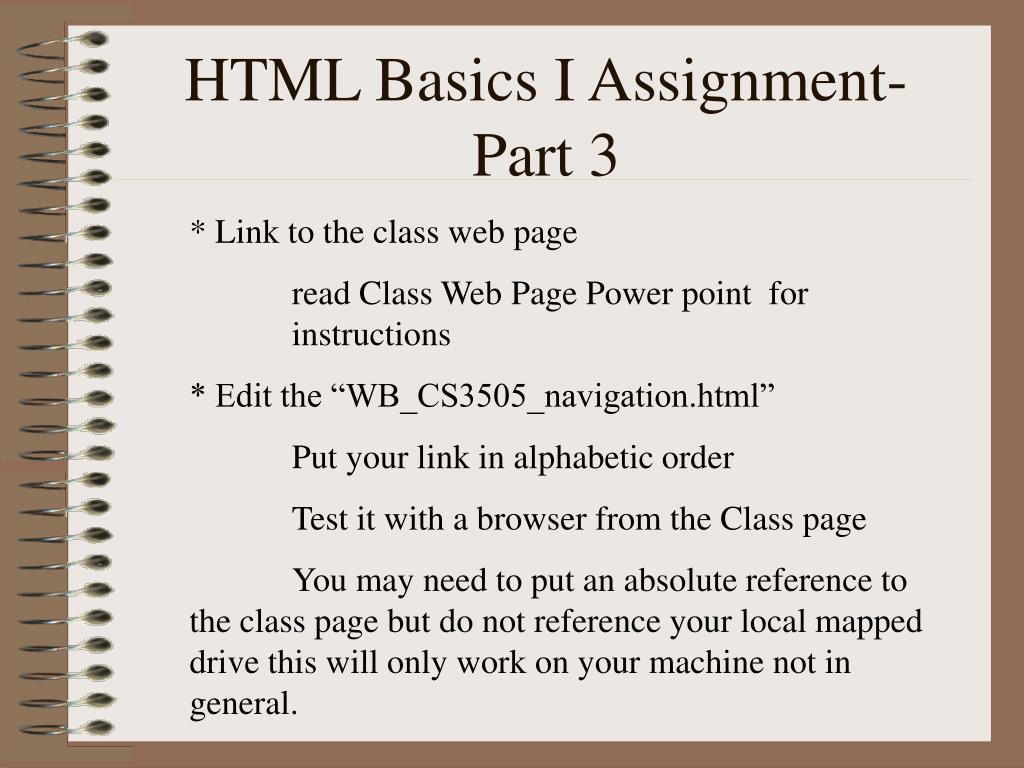 html practical assignment