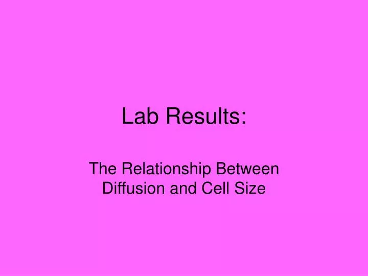 lab results n.