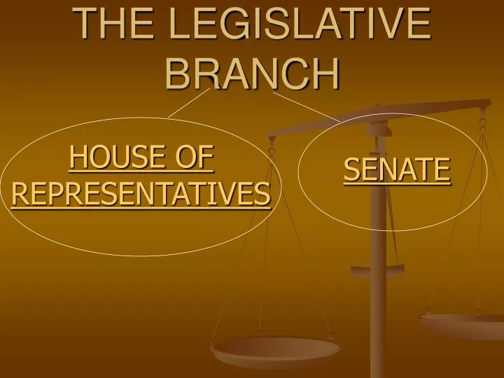 PPT - THE LEGISLATIVE BRANCH PowerPoint Presentation, Free Download ...