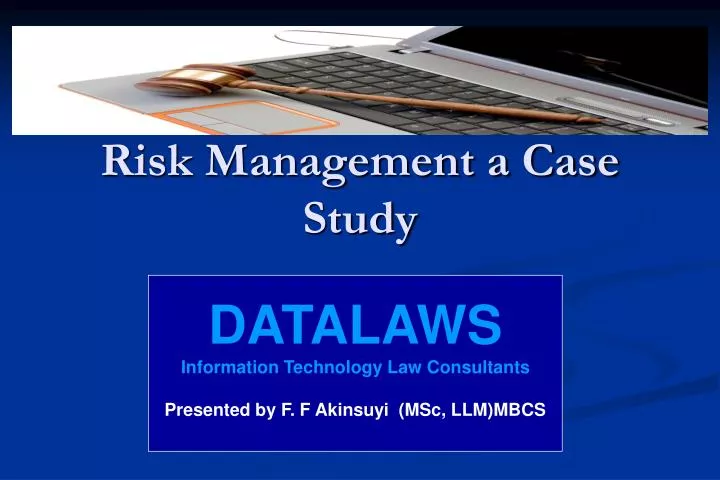 case study on risk management