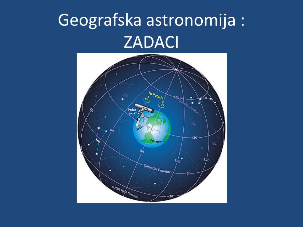 PPT - Geografska astronomija : ZADACI PowerPoint Presentation, free  download - ID:5642189