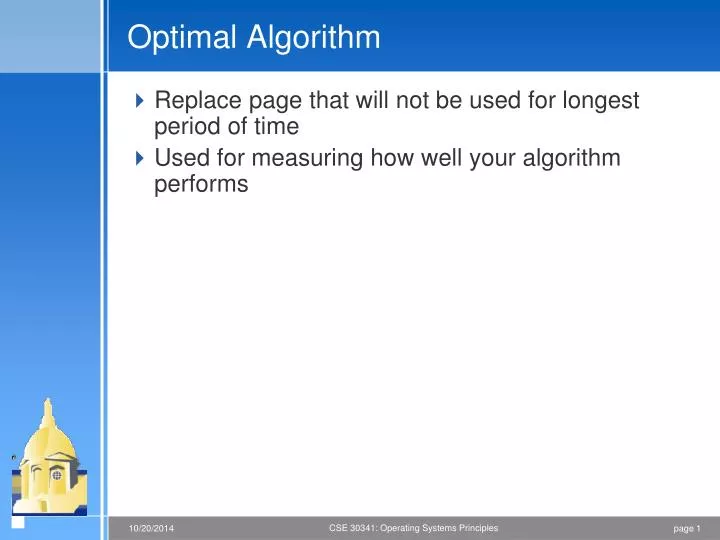 optimal algorithm n.