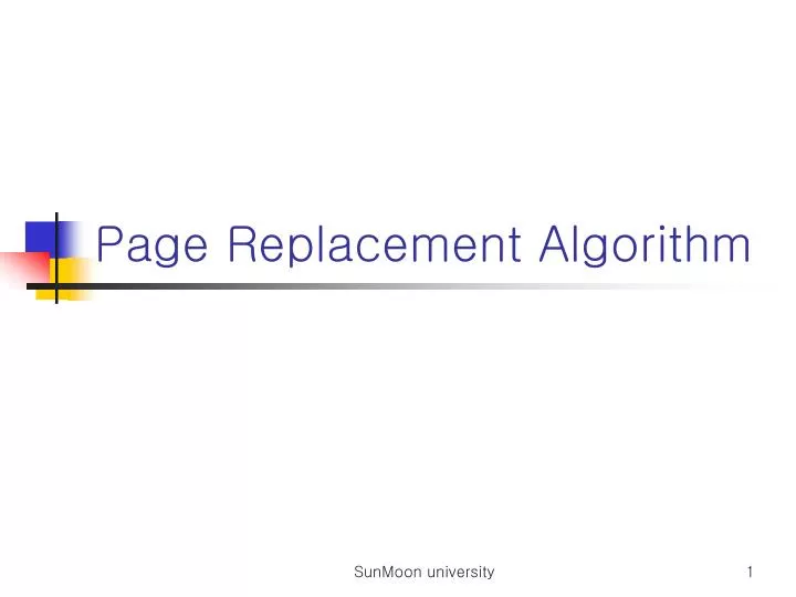 PPT - Page Replacement Algorithm PowerPoint Presentation, free download ...