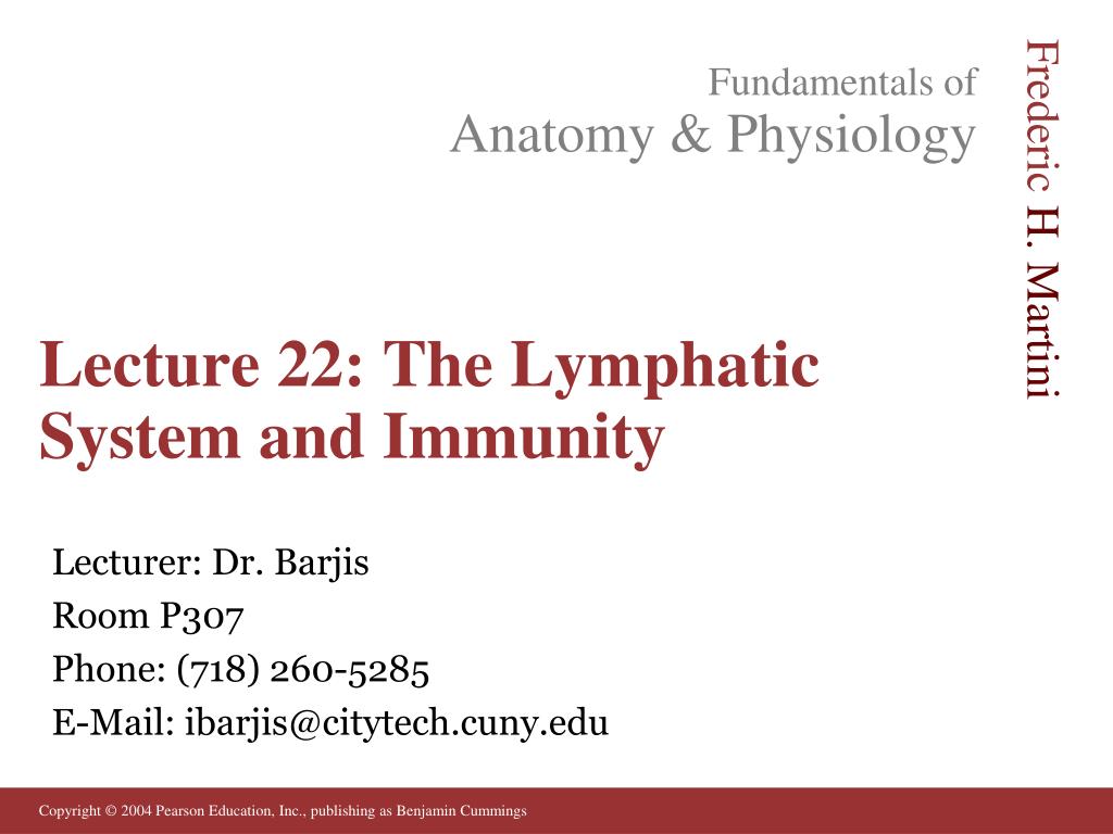 Ppt Lecture 22 The Lymphatic System And Immunity Powerpoint