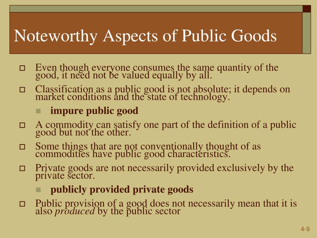 What are Public Goods? Characteristics and Aspects