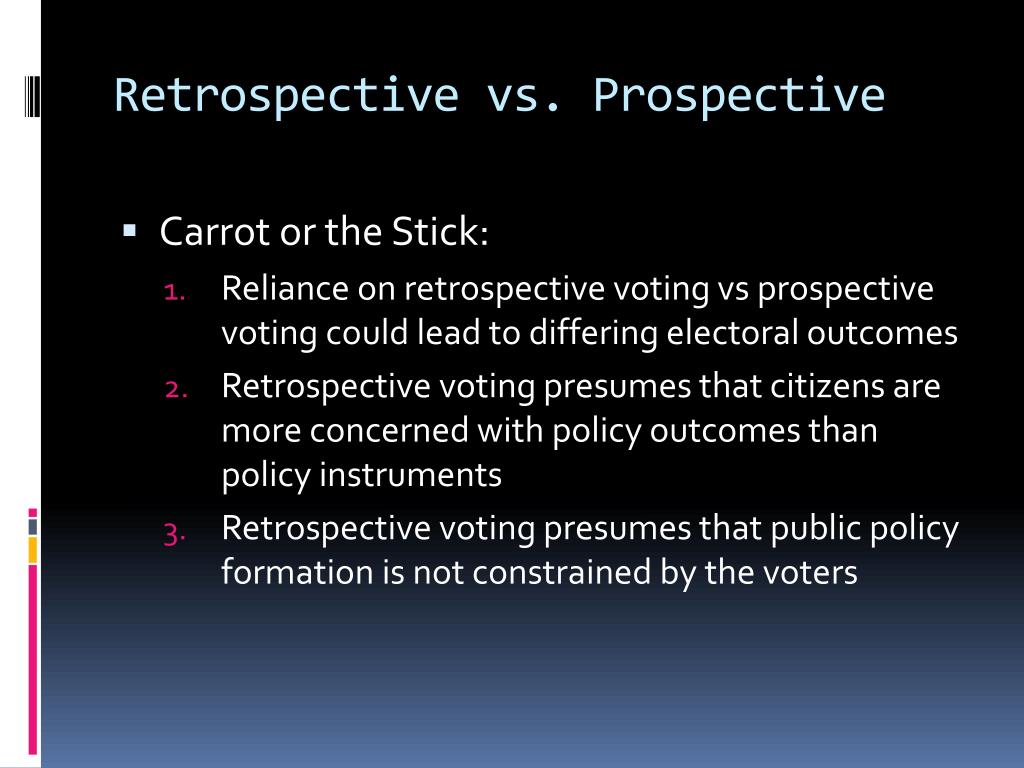 retrospective voting