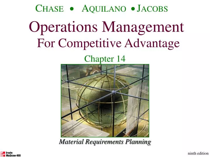 PPT Material Requirements Planning PowerPoint Presentation