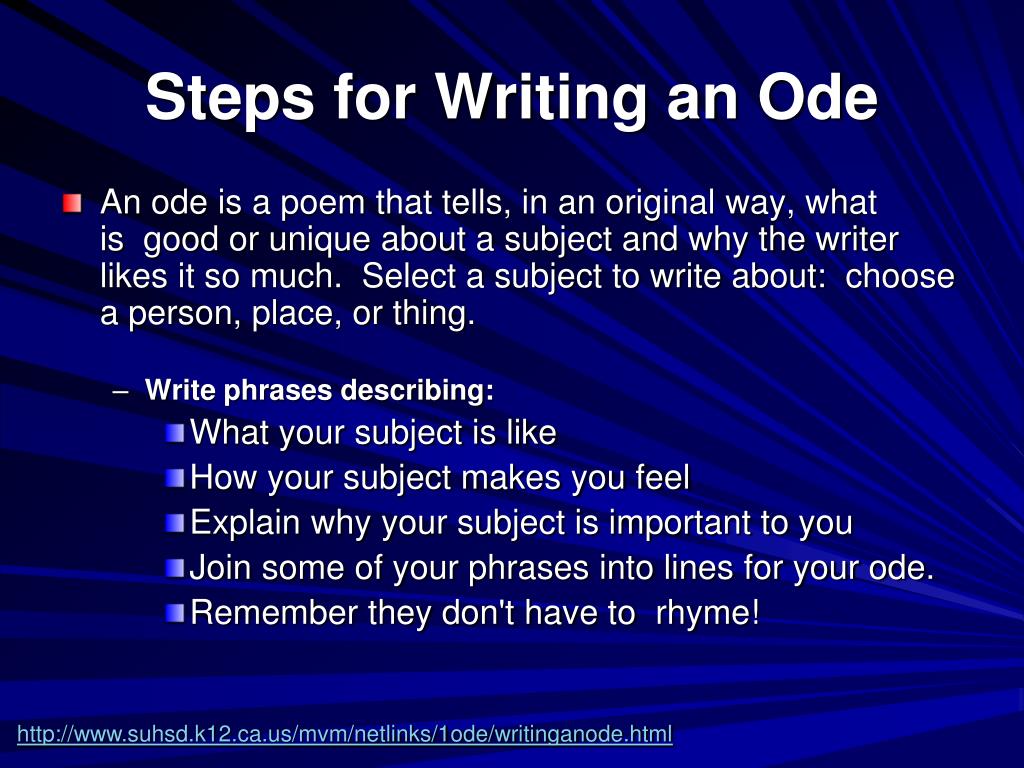 PPT - Ode Me Ode My! PowerPoint Presentation, free download - ID