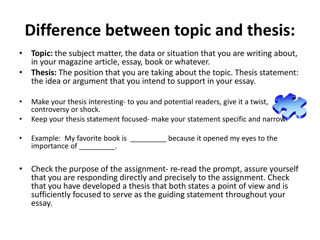 thesis topics examples