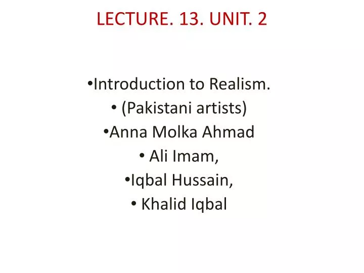 lecture 13 unit 2 n.