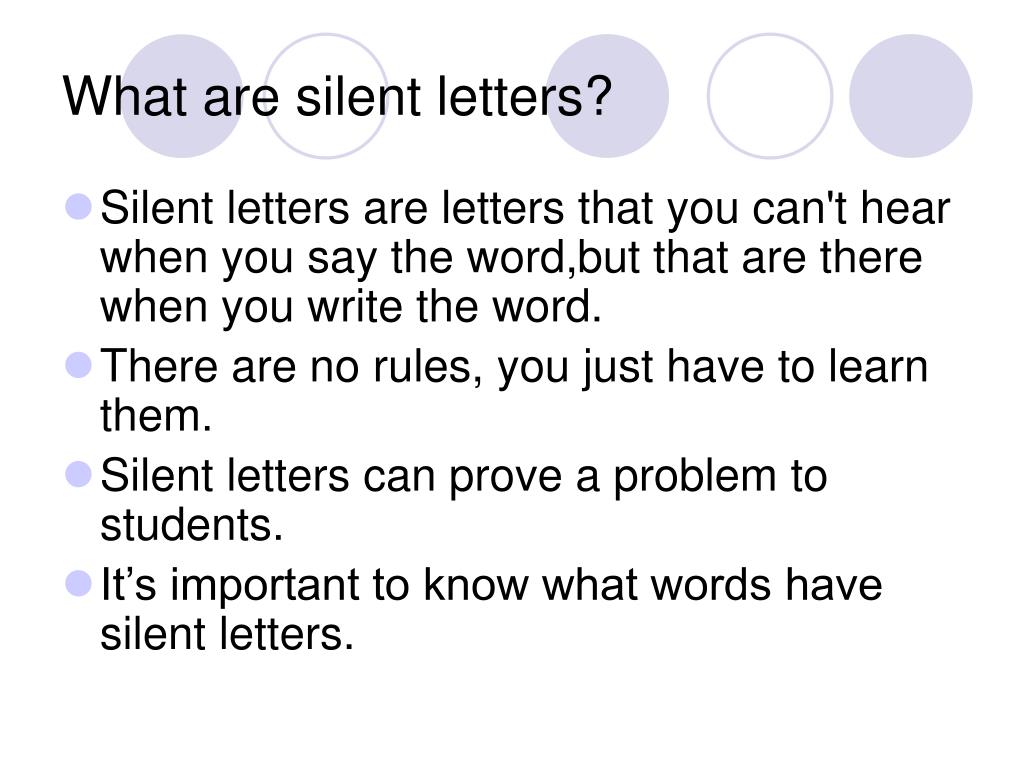 PPT - Silent letters PowerPoint Presentation, free download - ID:5647037