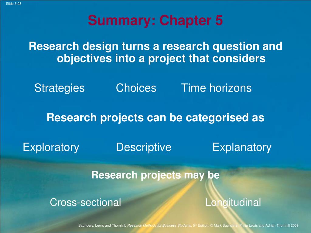 chapter 5 research format