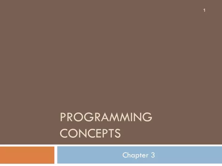 PPT - Programming Concepts PowerPoint Presentation, free download - ID ...