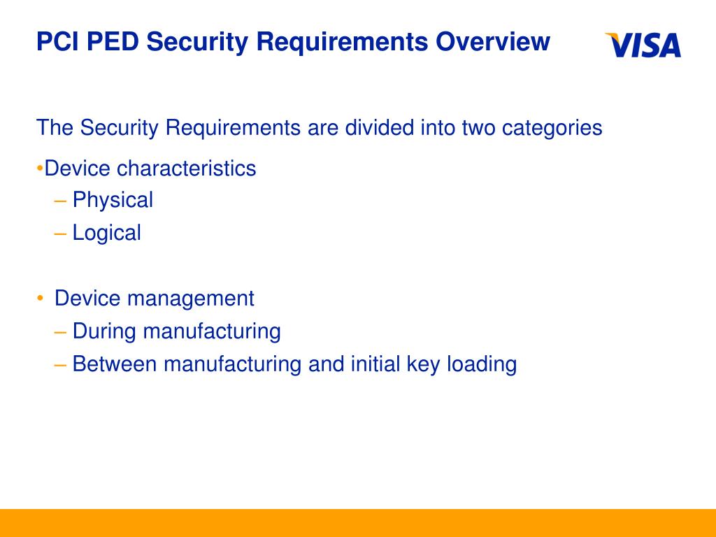 Ppt pci pin entry device security requirements pci pin security
