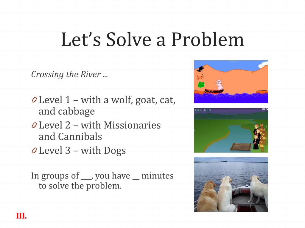 problem solving strategies crossing the river with dogs