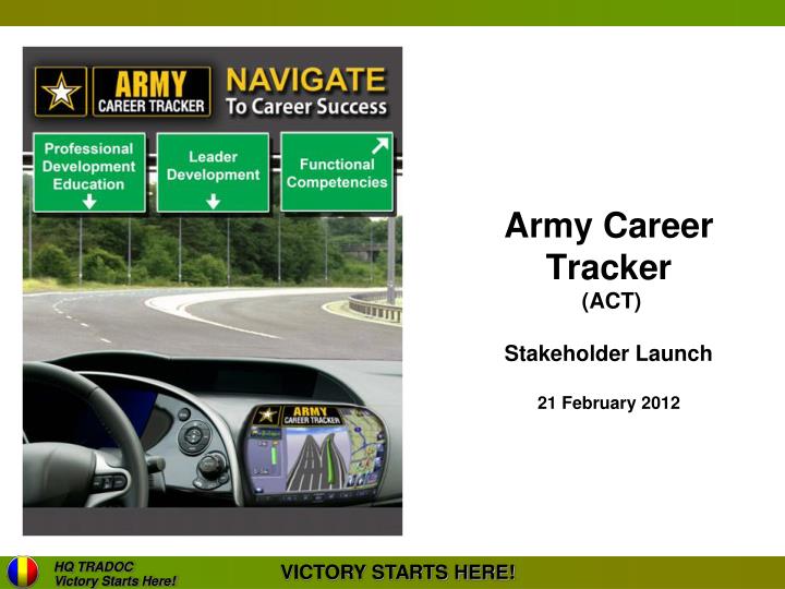 Army Career Tracker Ppt : HQDA Training Brief Centralized NCO ...