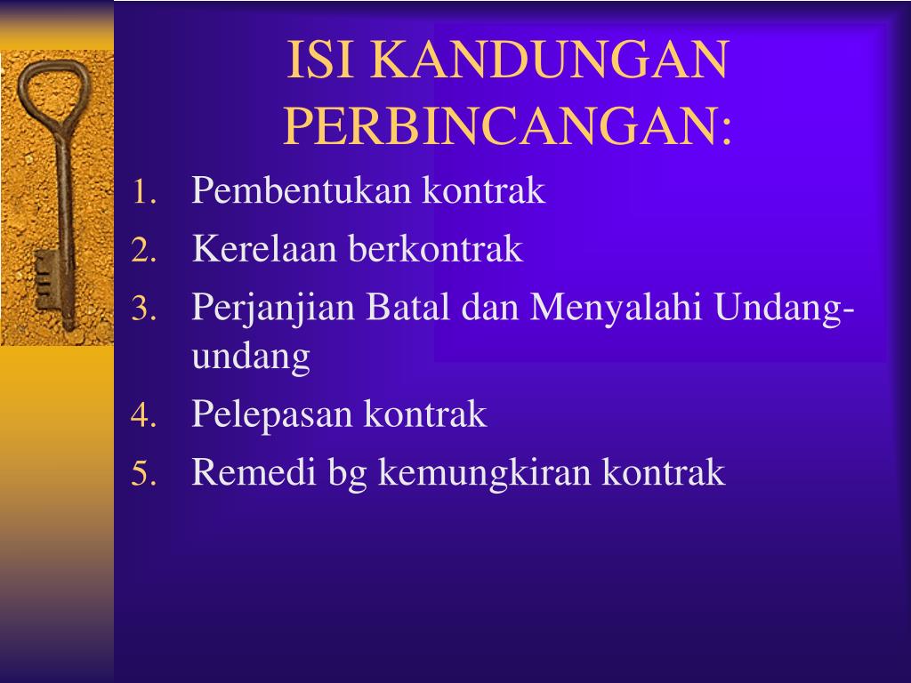 PPT - UNDANG-UNDANG KONTRAK PowerPoint Presentation, free ...