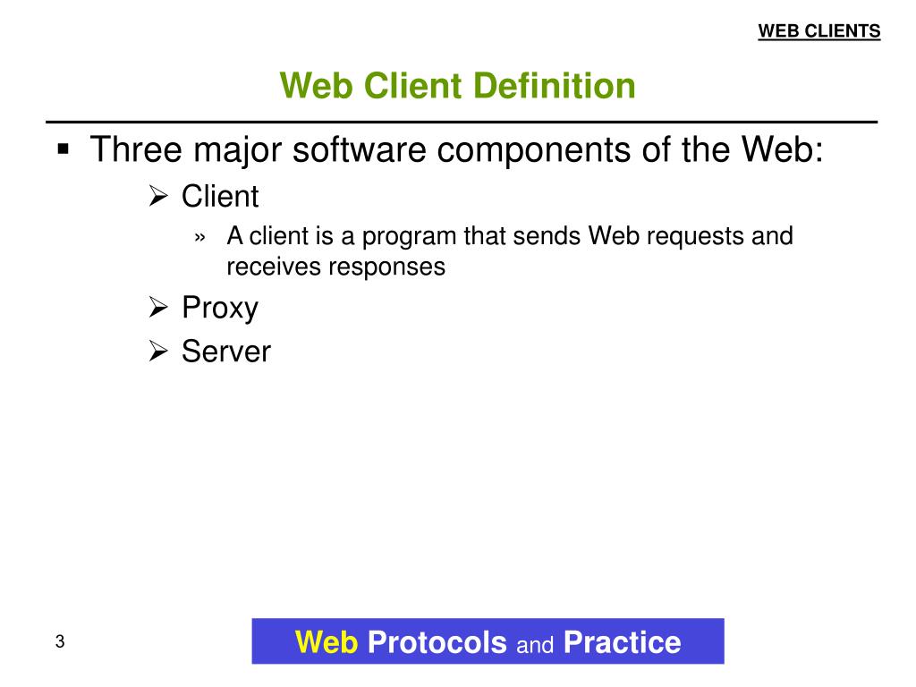 Web Client Definition