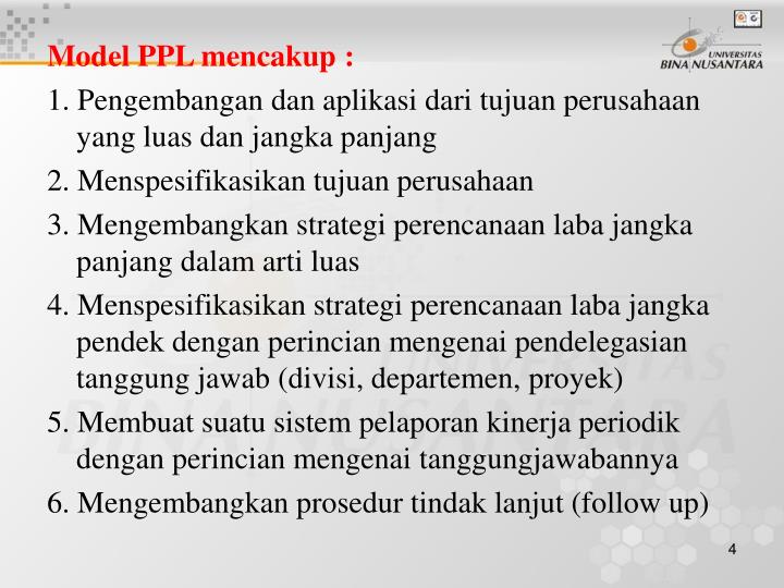 tujuan jangka panjang dan strategi tujuan jangka panjang dan strategi