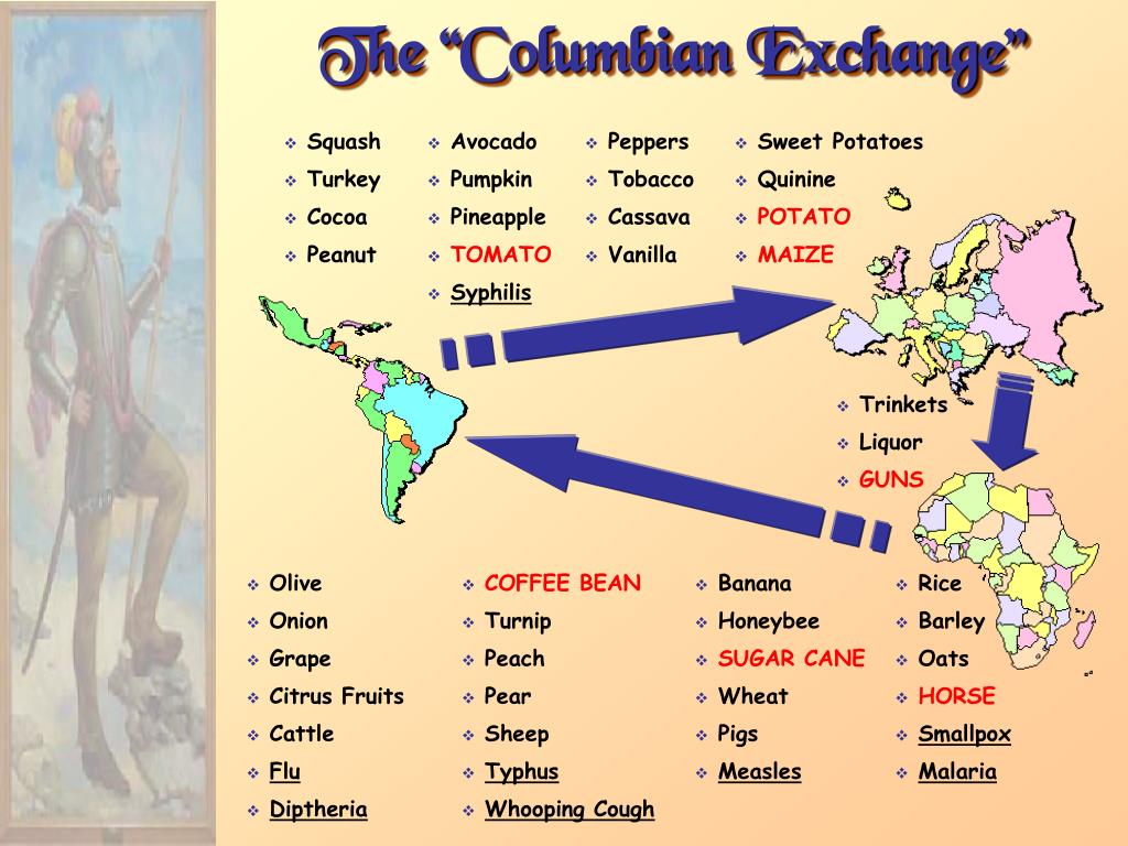 Columbian Exchange Technology Chart