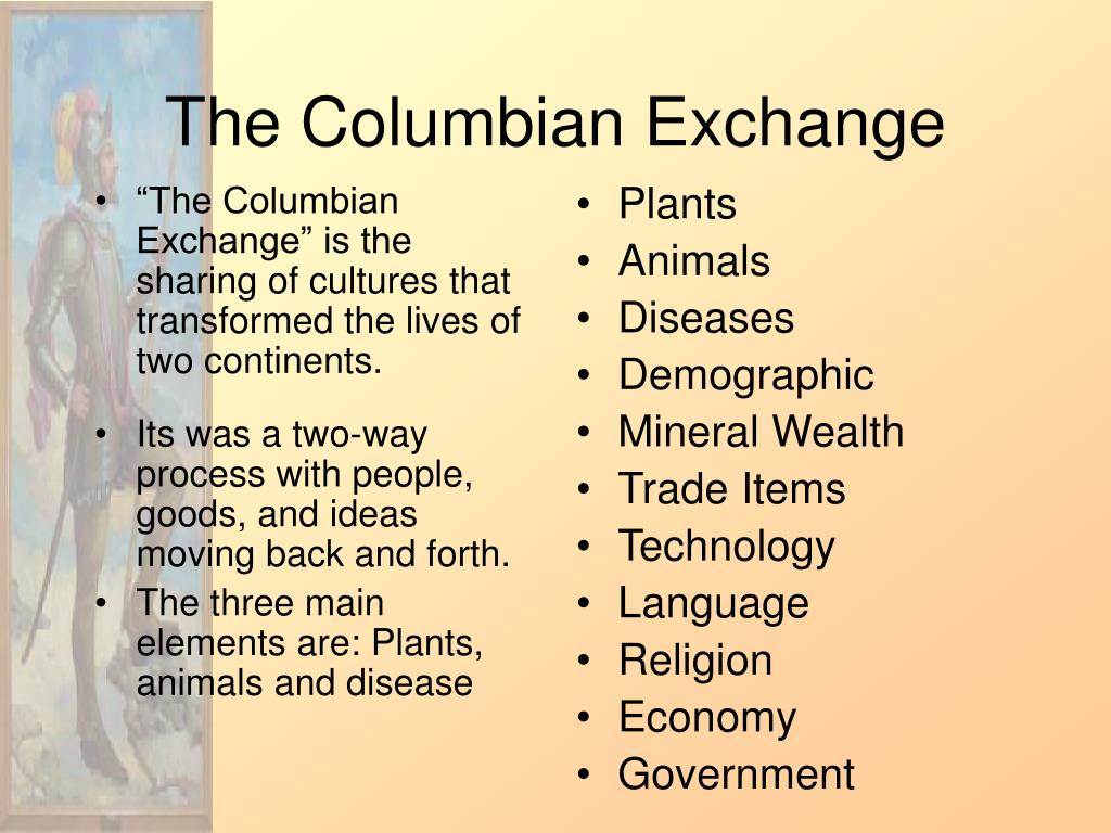 The Columbian Exchange: The Americas And Europe