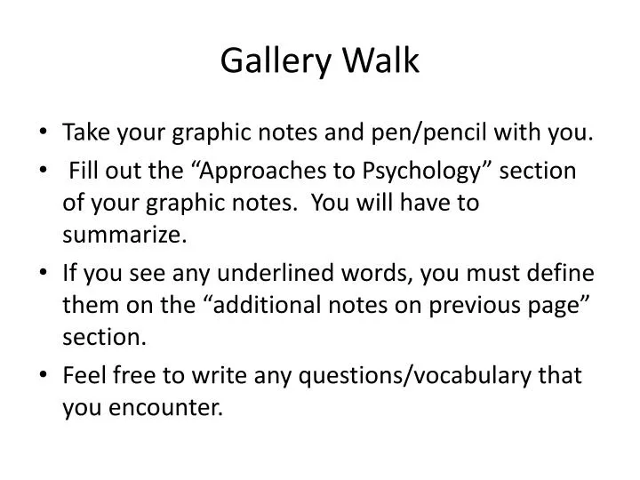 PPT Gallery Walk PowerPoint Presentation, free download ID5650420