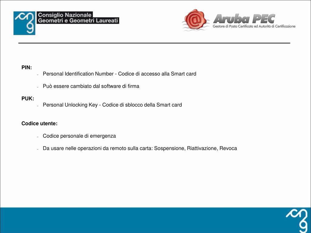 Ppt Cns Geo Key La Carta Nazionale Dei Servizi Dei