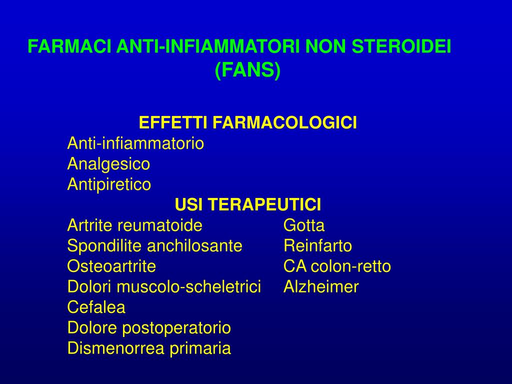 PPT - Farmaci antinfiammatori non steroidei PowerPoint Presentation, free  download - ID:5651094