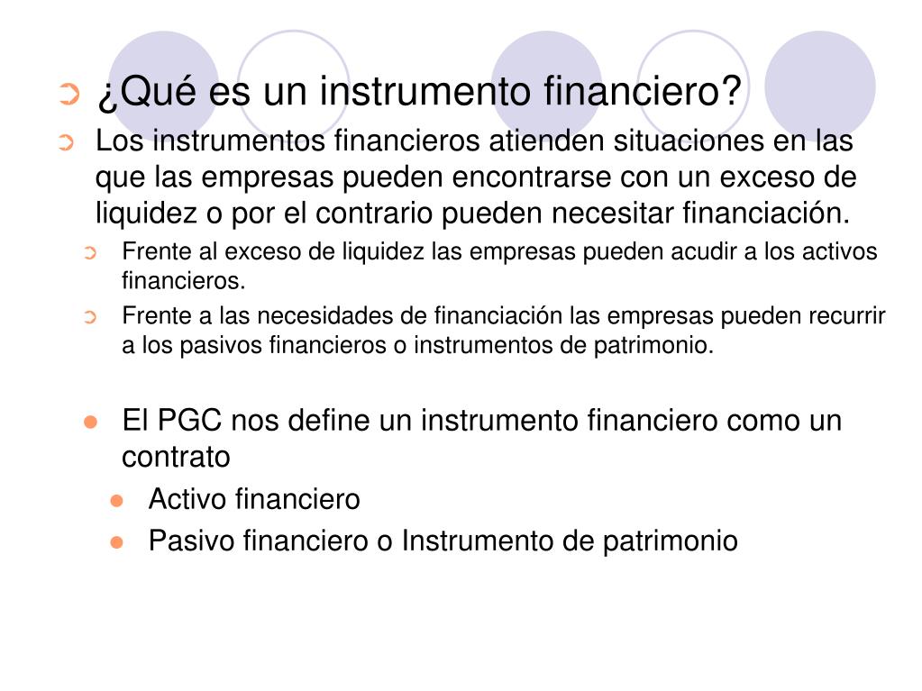 PPT - Instrumentos Financieros Activos financieros PowerPoint Presentation  - ID:5651144