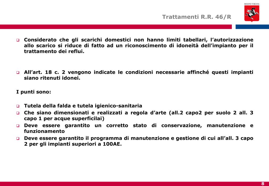 autorizzazione scarico acque di falda