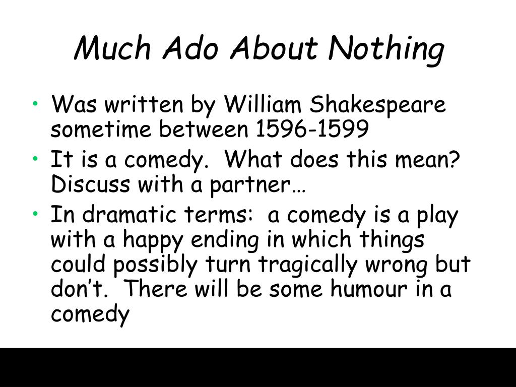 PPT Much Ado About Nothing PowerPoint Presentation, free download