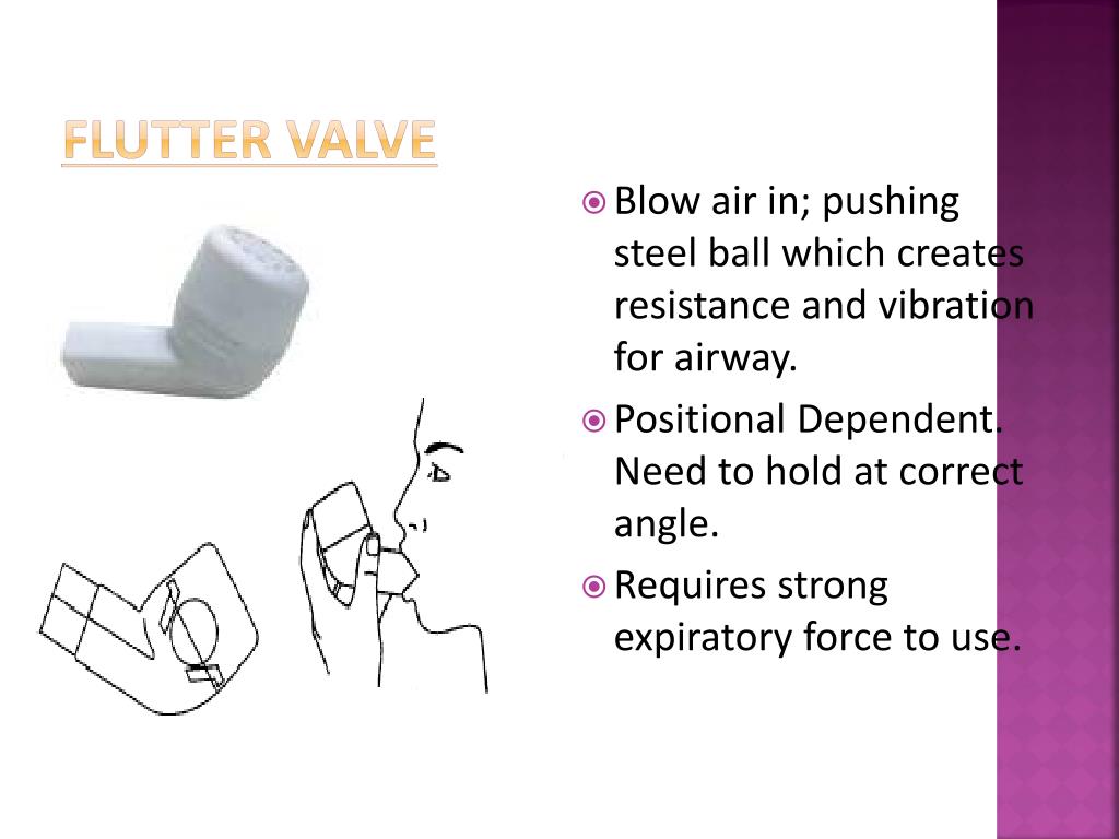 pulmonary flutter valve