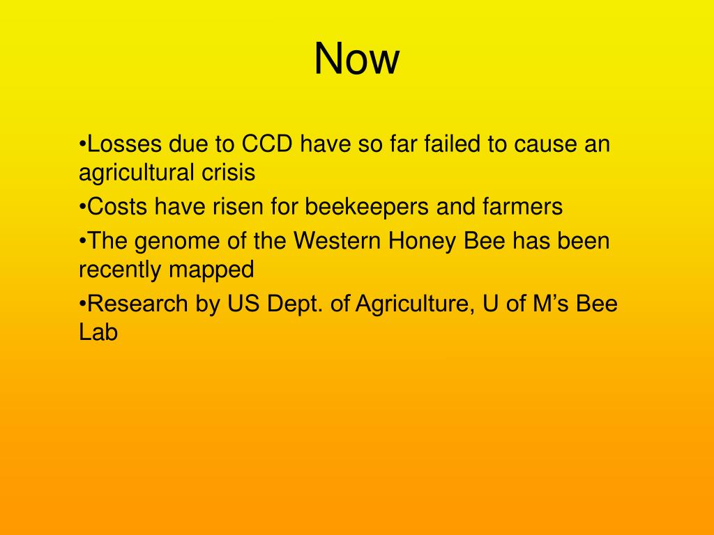 Ppt Status Of Colony Collapse Disorder Powerpoint Presentation Free Download Id5651810 7483