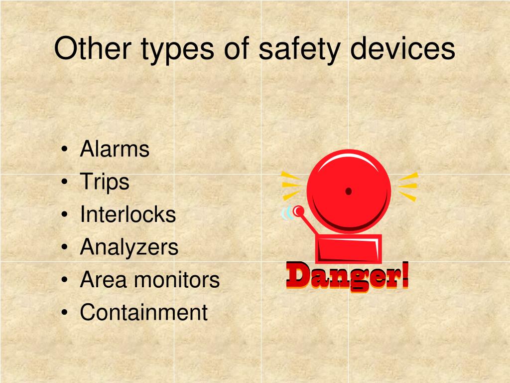 assignment on safety devices