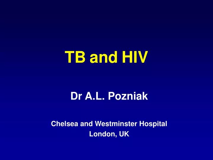 tb and hiv n.