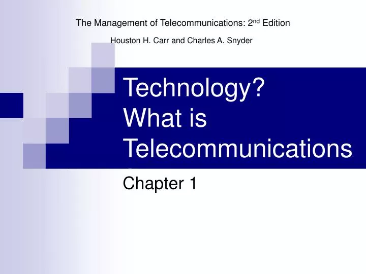 PPT - What is Technology? What is Telecommunications? PowerPoint ...