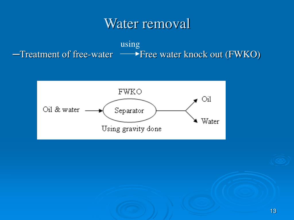 What is a Free Water Knockout (FWKO)?