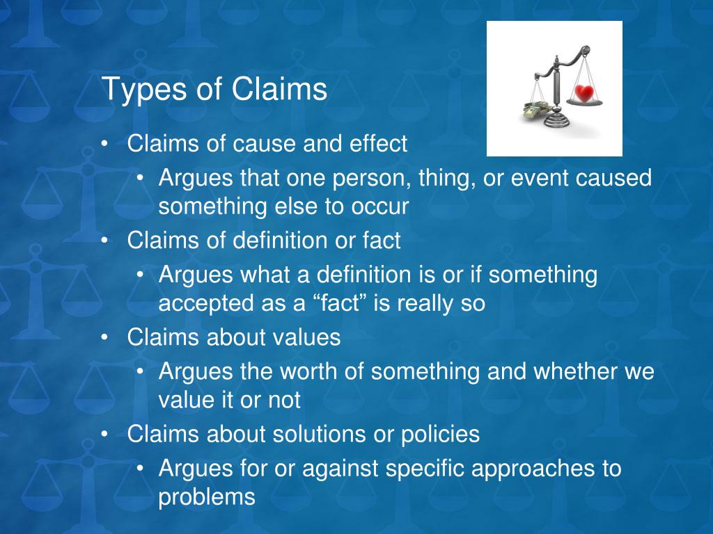 argument vs claim