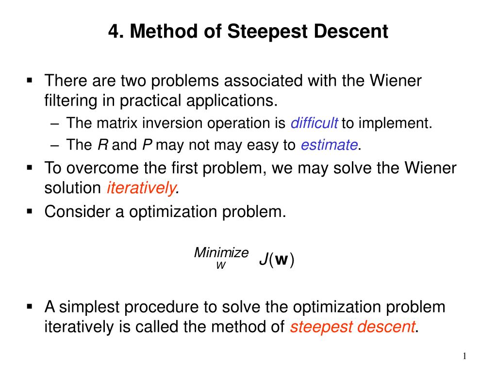 Introduction to Method of Steepest Descent 