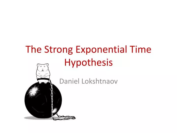 strong exponential time hypothesis