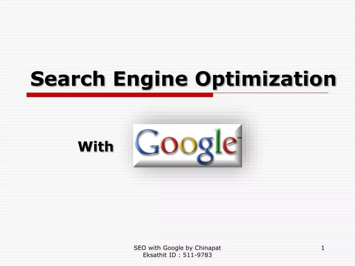 search engine optimization n.