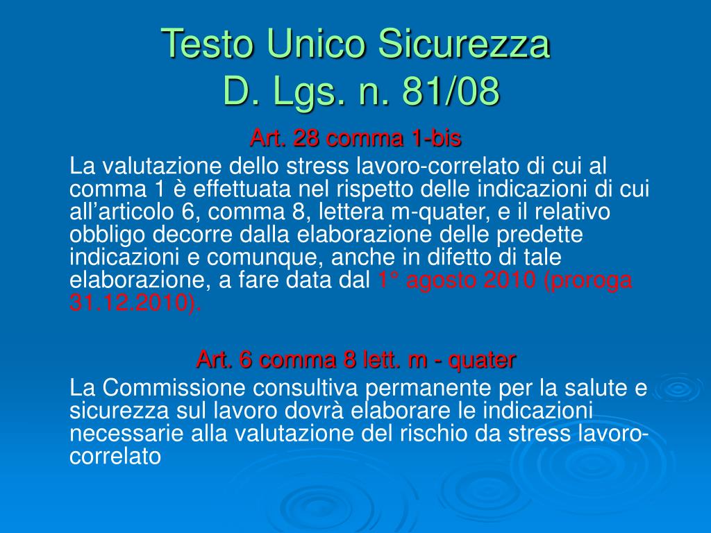Ppt La Valutazione Del Rischio Stress Lavoro Correlato Powerpoint Presentation Id 5656482