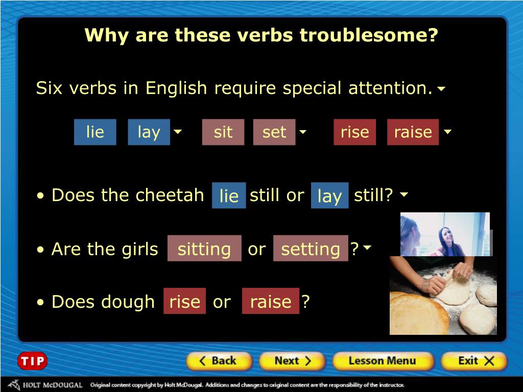 PPT Mastering Six Troublesome Verbs PowerPoint Presentation Free 