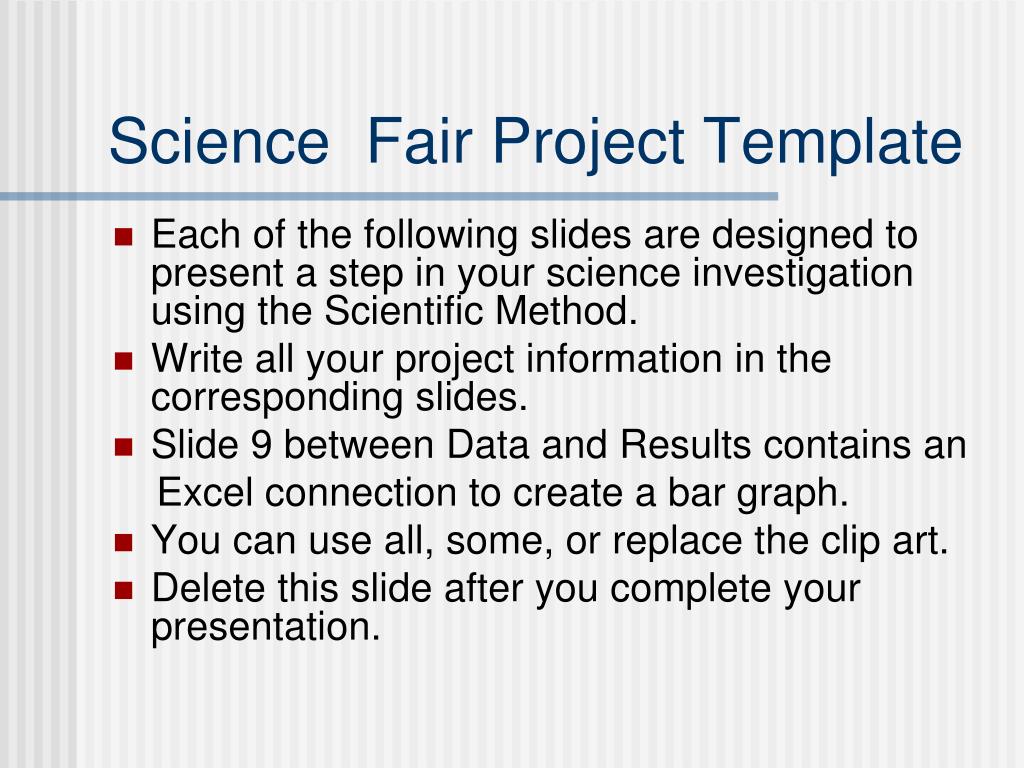 how to make a powerpoint presentation for science fair