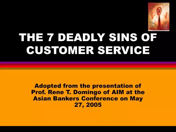 the 7 deadly sins of customer service n.